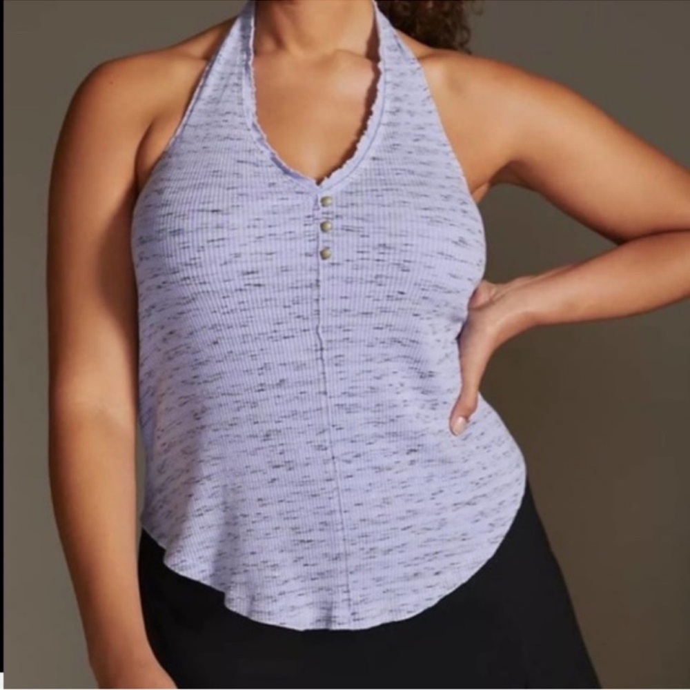 Anthropologie Pilcro Halter Ribbed Knit Top Size
L New Lavender Halter Top - Picture 4 of 6